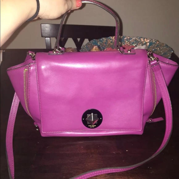 kate spade Handbags - Kate Spade Rare Purple Shoulder Trapeze Handbag